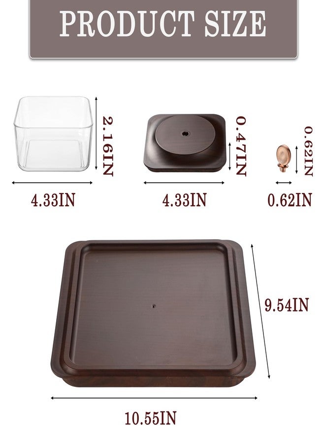 Sailench Serving Set: Plastic Imitated Wood Serving Tray & 4 Snack Boxes with Lid, Ideal for Home, Party & Birthday - Image 2