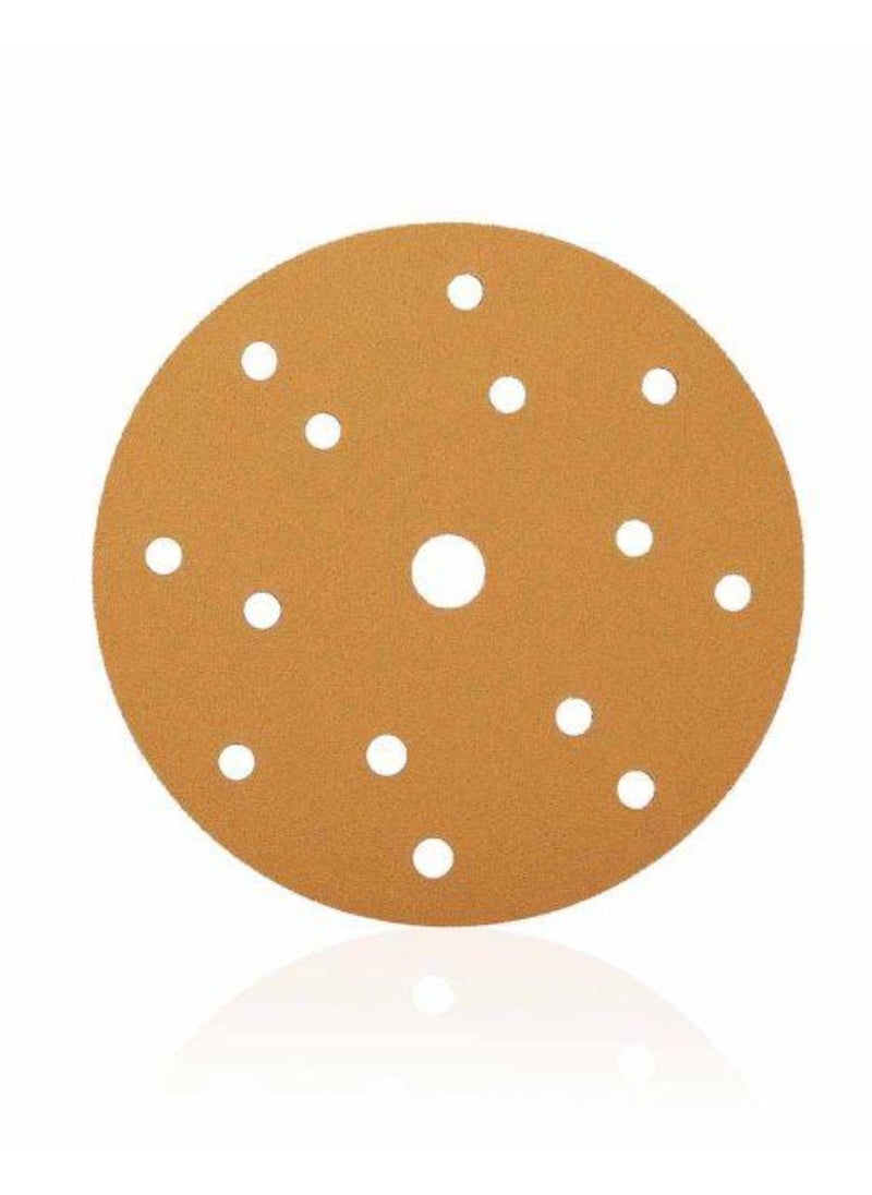 RHINOMOTIVE MULTI-PURPOSE GOLD ABRASIVE DISC Grit 240 100Pcs Per Pack  - Image 2