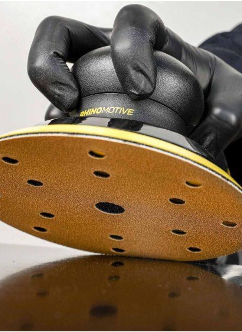 RHINOMOTIVE MULTI-PURPOSE GOLD ABRASIVE DISC Grit 240 100Pcs Per Pack  - Image 5