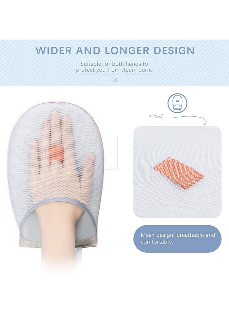 Captaintech Garment Steamer Ironing Glove, Waterproof Anti Steam Mitt with Finger Loop, Complete Care Protective Garment Steaming Mitt, Heat Resistant Gloves for Clothes Steamers  - Image 2