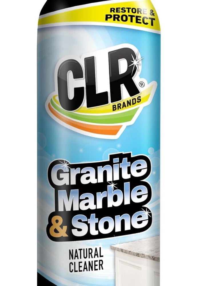 CLR Clean & Clear Granite, Marble, and Stone Cleaner - 12 Ounce Aerosol Spray Can - Image 1