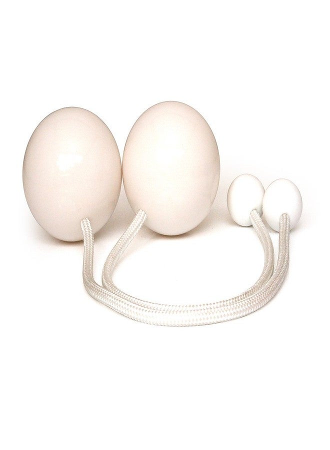 Play Pair of Contact Poi Pro with 80mm Stage Ball- White - Image 1