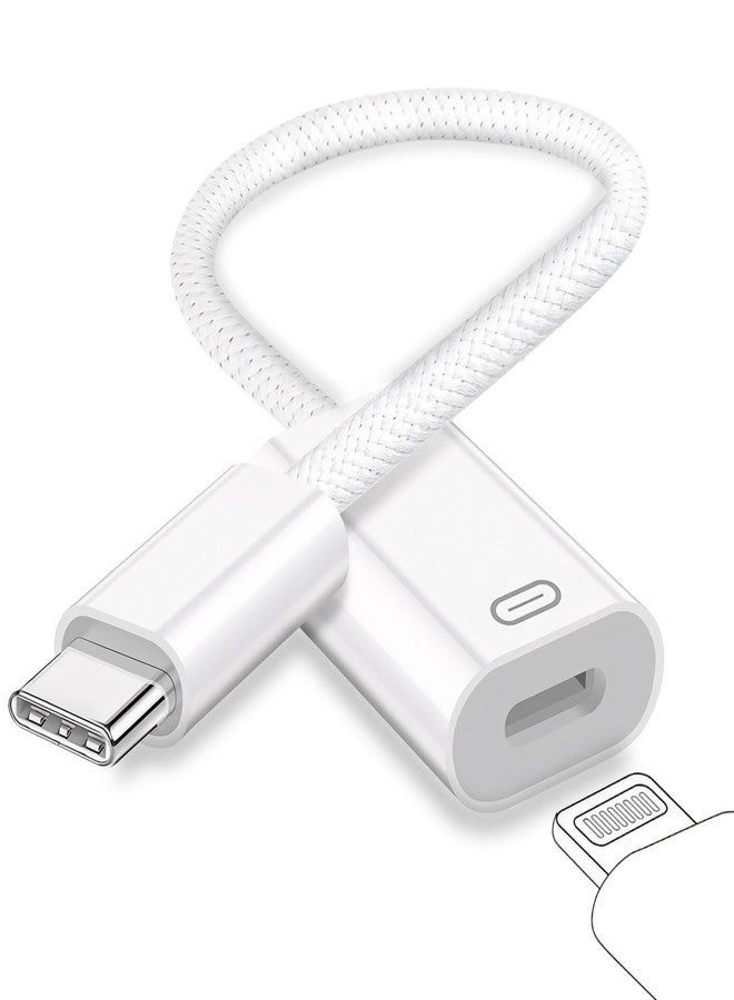 GetsISKON USB C to Lightning Headphone Audio Adapter, Type C Male to Female Lightning Earphone Converter with Charge/Data Transfer, Compatible with iPhone 16/15 Plus/Pro/Max, iPad Pro/Air 6/5/4, MacBook - Image 1