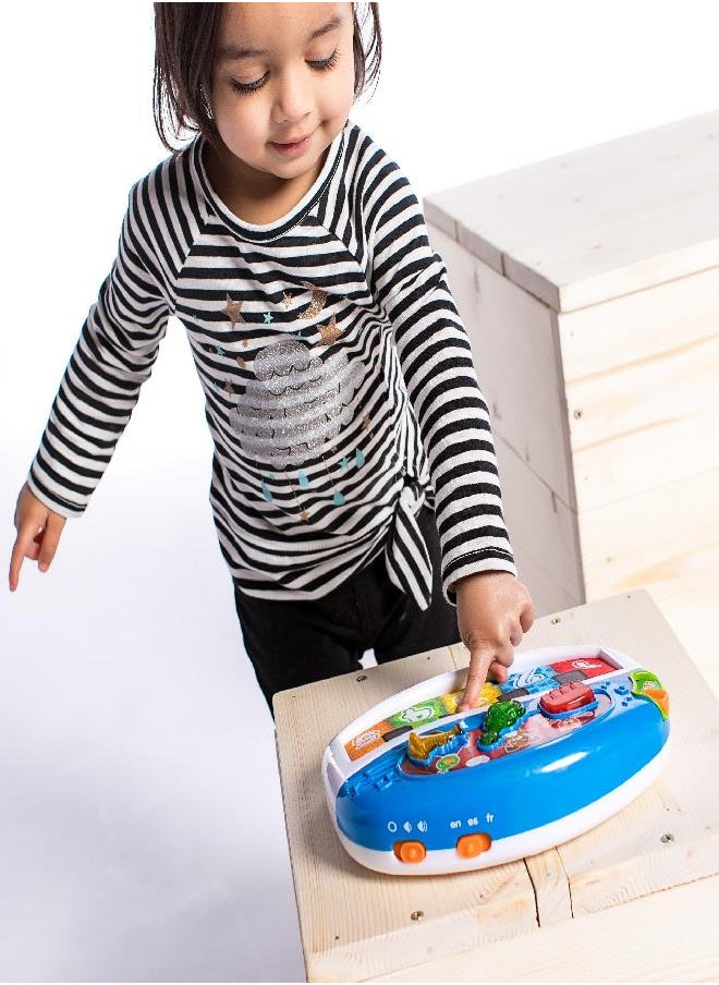 Baby Einstein - Baby Einstein Discover & Play Piano Musical Baby Toy, Learn About Instruments, Numbers and Animals in 3 Languages, Age 3 months and up - Image 1