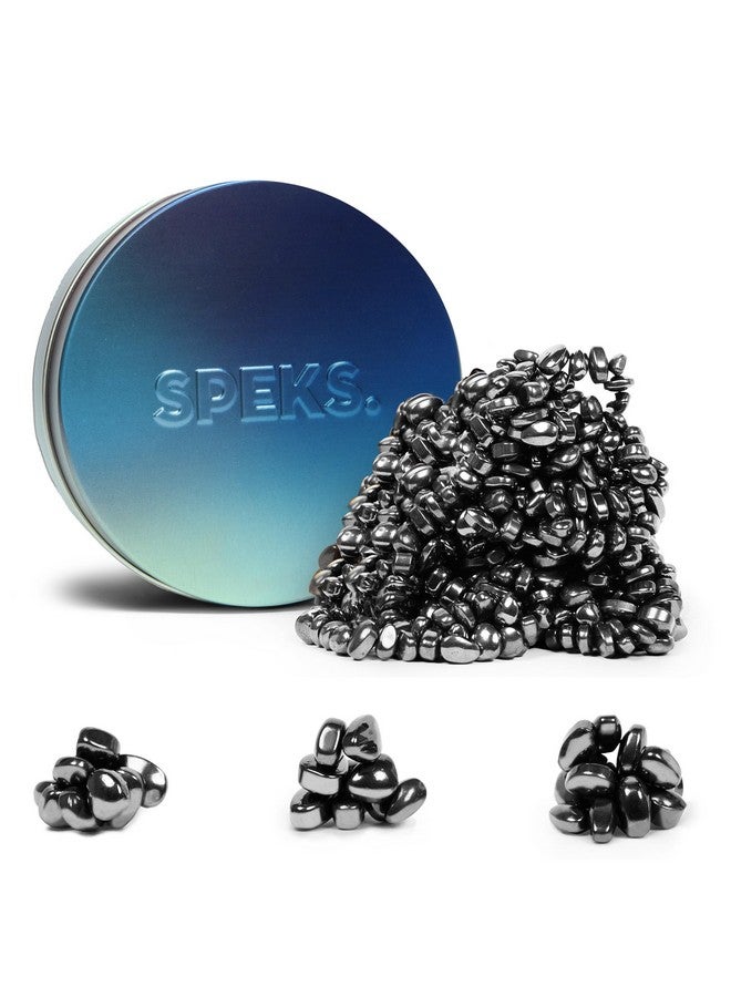 Speks Original Crags Ferrite Putty | 500+ Ferrite Stones in a Tin, Fidget Toy for Stress Relief, Sensory Desk Toy for Adults & Teens 14+ | Blue Gradient, Medium - Image 1