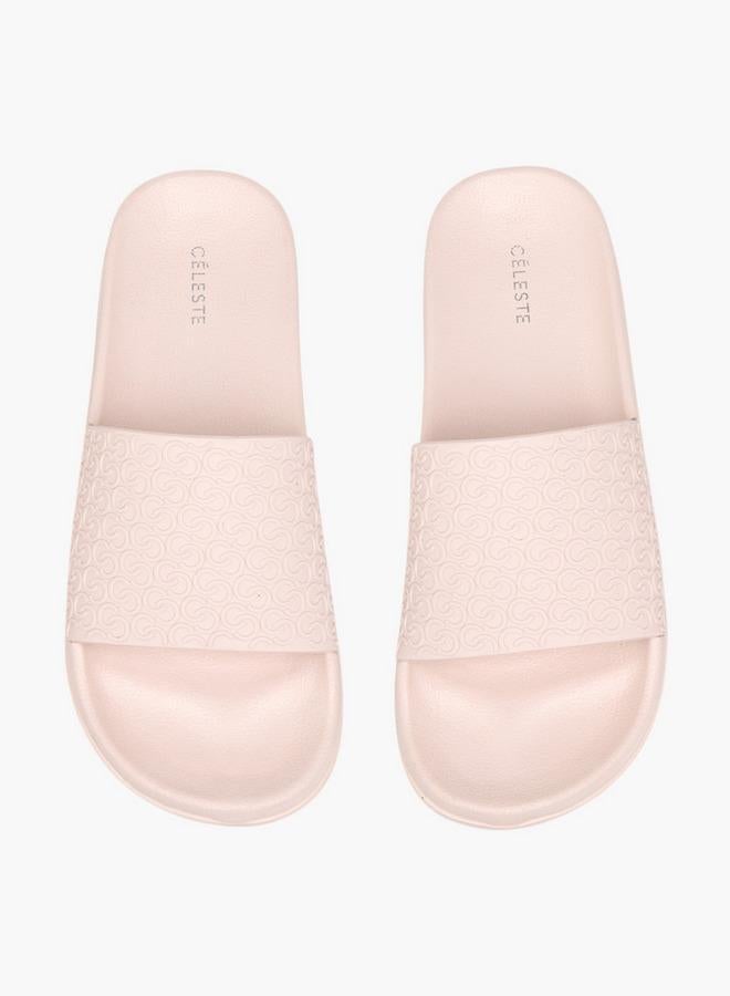 سيليست شباشب نسائية بنقش شعار - Image 2