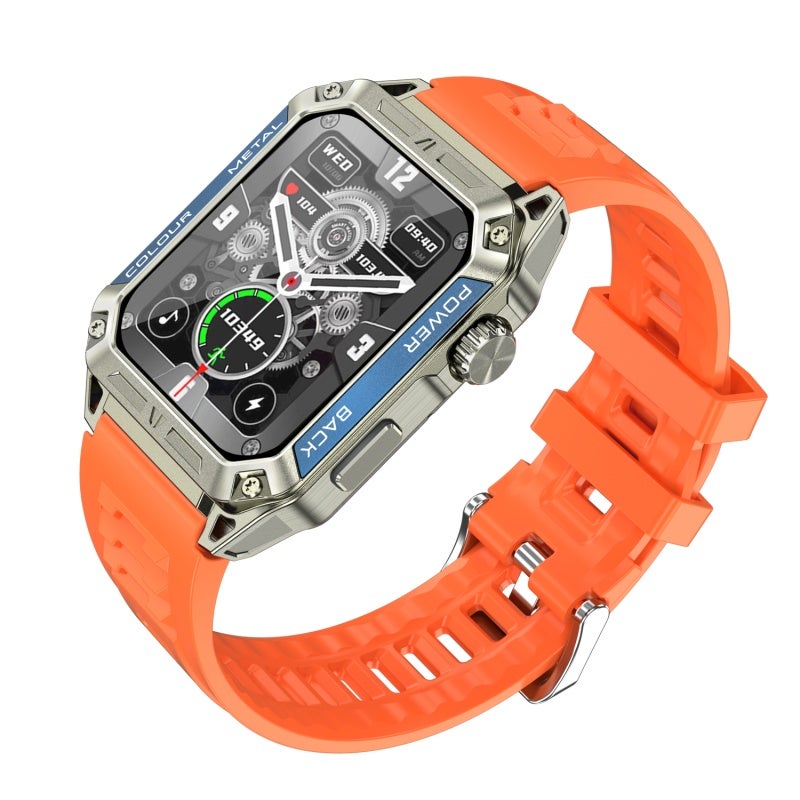 Smart Watch 1.91 Inch IPS Screen Zinc Alloy + Aluminum Alloy Design - 380mAh Long Standby 2-in-1 Bluetooth Chip Fitness Tracker for Health Monitoring Sports Enthusiasts - Image 1