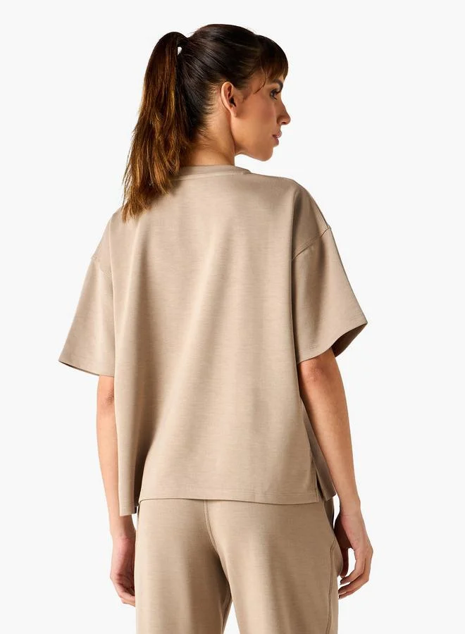 Splash Active  Oversized T-shirt with Side Slit for Women | Best Price UAE