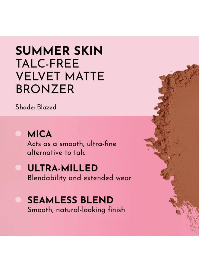 LAWLESS Women's Talc Free Velvet Matte Bronzer, Blazed, 0.3 oz/ 11 g - Image 2