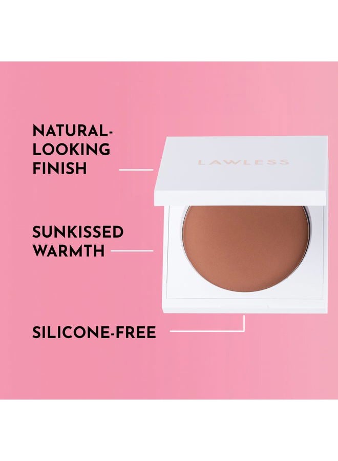 LAWLESS Women's Talc Free Velvet Matte Bronzer, Blazed, 0.3 oz/ 11 g - Image 3