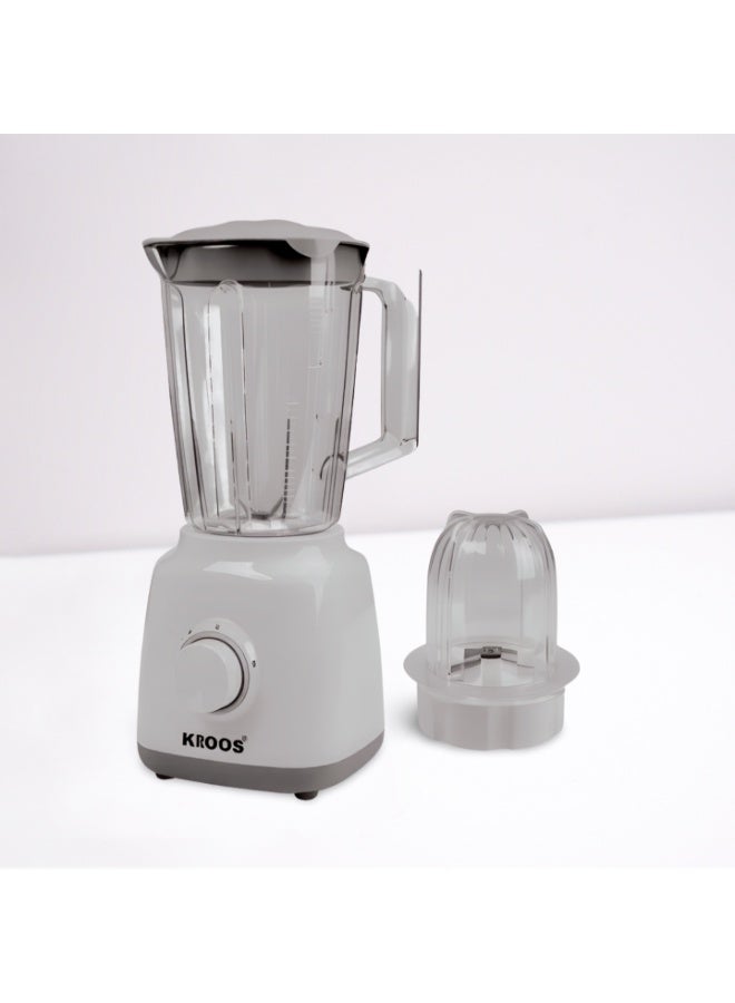 KROOS Electric Blender with Grinder, High Power Motor, Multi-Angle Sharp Blades and Multi-Gear Adjustment 350W 1.6L KR-5646 - Image 4