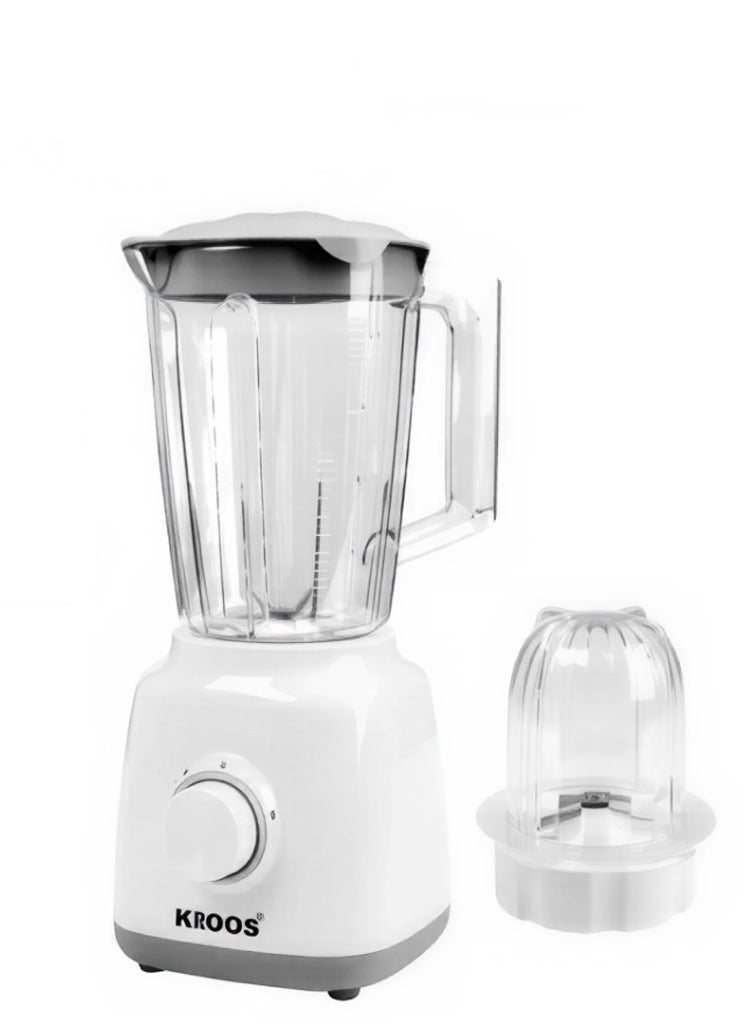 KROOS Electric Blender with Grinder, High Power Motor, Multi-Angle Sharp Blades and Multi-Gear Adjustment 350W 1.6L KR-5646 - Image 2