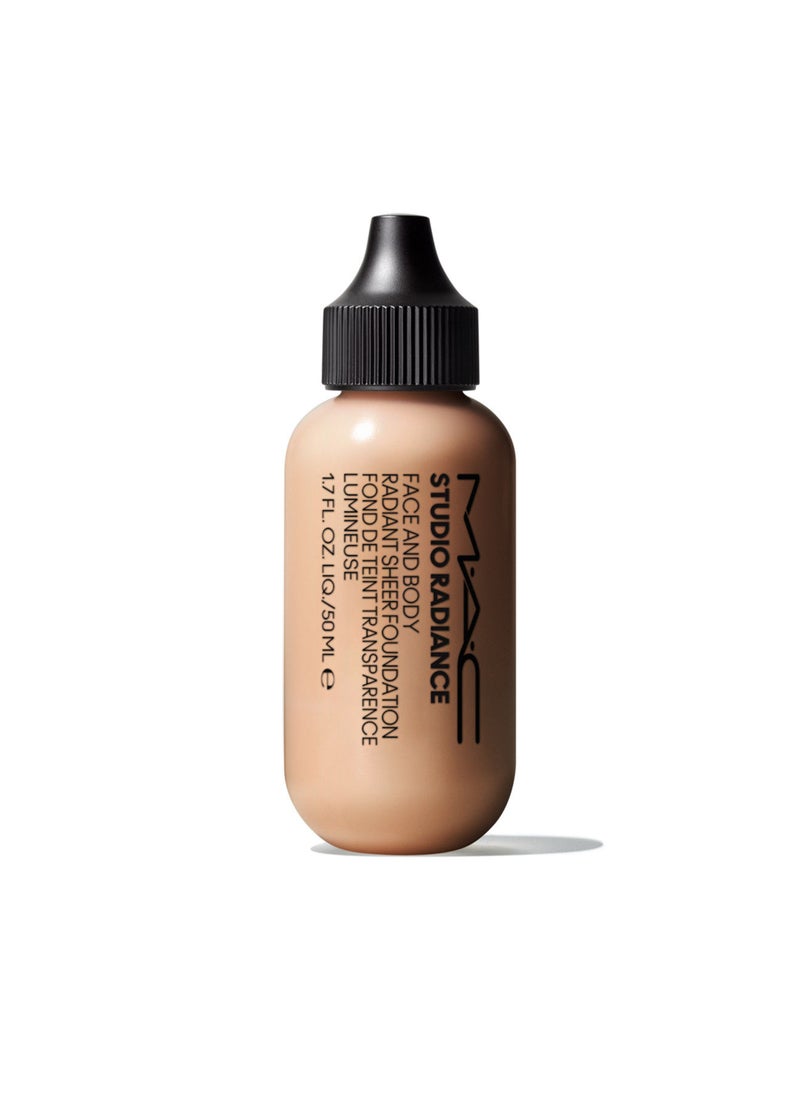MAC Cosmetics Studio Radiance Face and Body Radiant Sheer Foundation Rosy beige with neutral undertone for light skin N1  - Image 1