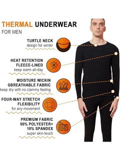 Beauenty Men's Cotton Thermal Underwear Set Shirt Pants Long Johns  - Image 3