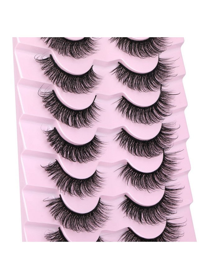 JIMIRE Faux Mink Lashes Wispy Fairy Strip Lashes Full Fluffy False Eyelashes Cat Eye Pestañas 5D Multilayer Spiky Butterfly 15Mm Volume Fake Lashes 8 Pairs Pack - Image 4