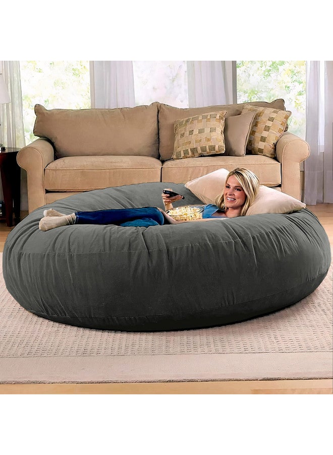 Jaxx 6 Foot Cocoon - Large Bean Bag Chair for Adults, Charcoal - Image 1