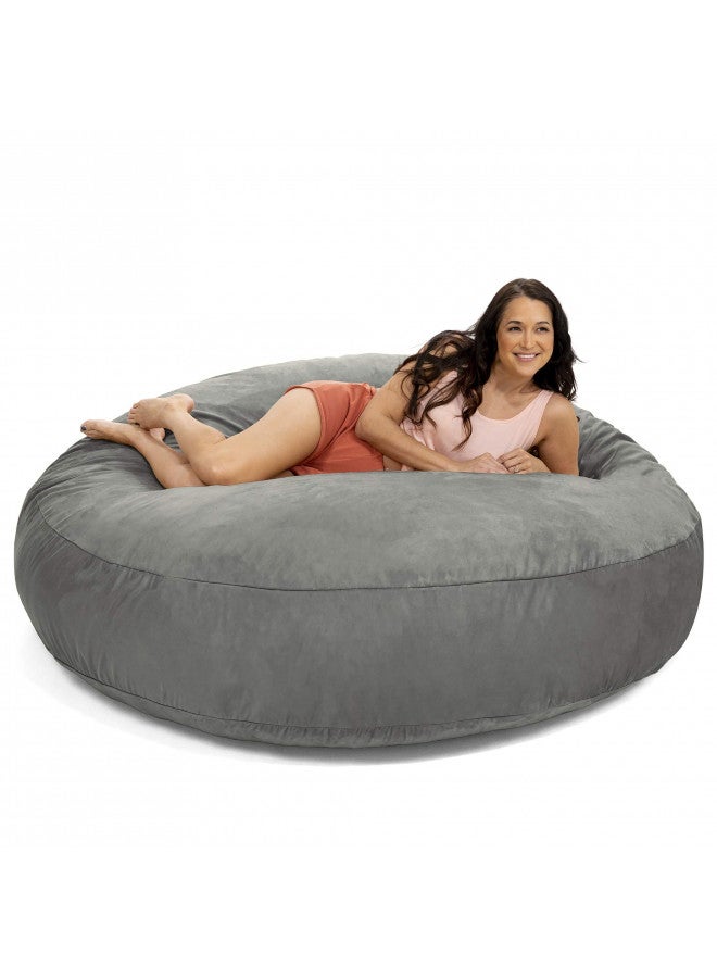Jaxx 6 Foot Cocoon - Large Bean Bag Chair for Adults, Charcoal - Image 4