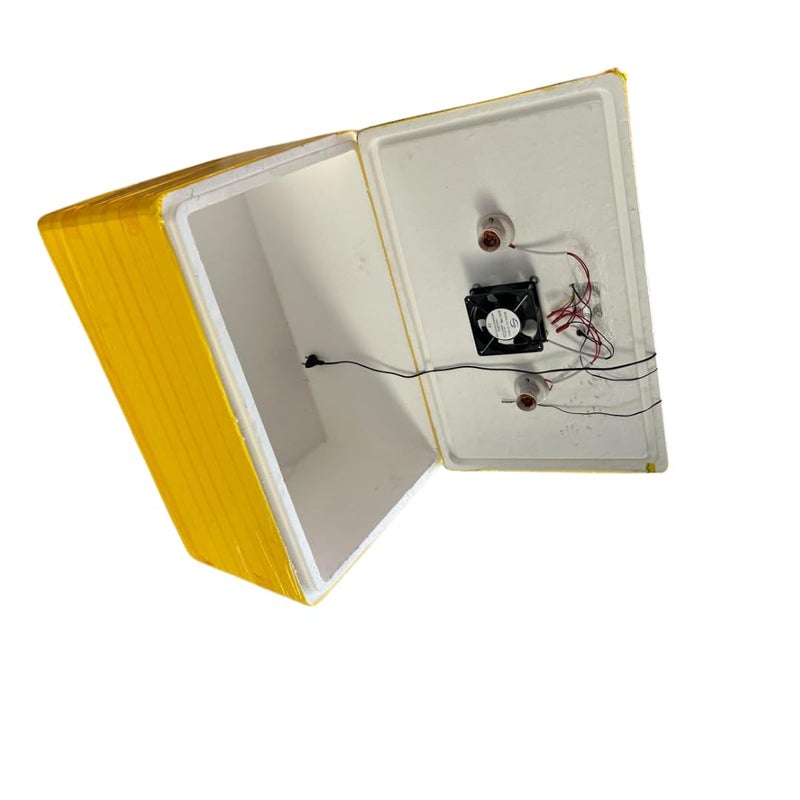 HUMBE&CO - Save Trees, Save Earth HUMBE&CO حاضنة بيض نصف أوتوماتيكية مزدوجة بسعة 100 بيضة مع شارب ومغذي مجاني - Image 3