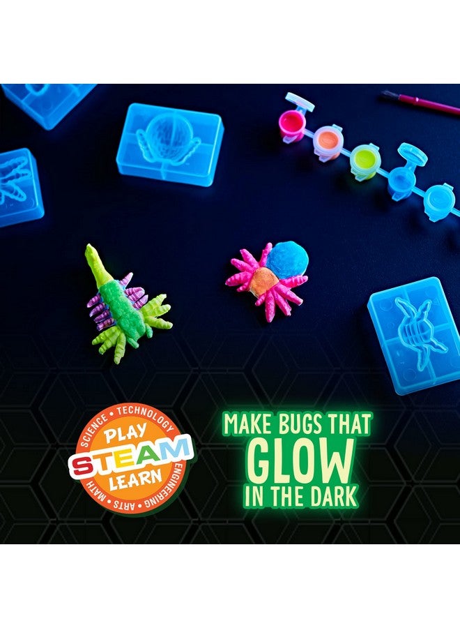 Crayola Glow in The Dark Critter Creator, Clay Bug Toy Kit for Kids, Fake Bug Molds, Includes Crayola Clay & Paint, Gift for Kids, Ages 7+ - Image 2