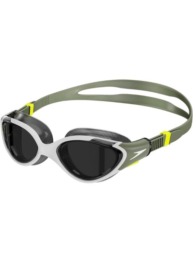 Speedo Biofuse 2.0 Polarised Swimming Goggle for Women, One Size, Green/White - Image 1