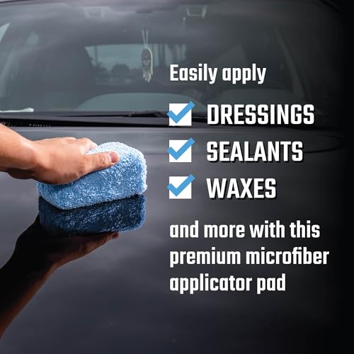 Chemical Guys Premium Grade Microfiber Applicators, 4-Pack - Soft, Scratch-Free Application for Waxes, Sealants, Glazes, and Dressings - Image 3