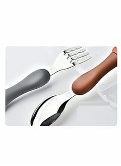 KASTWAVE Toddler Utensils Set 3PCS Kids Cutlery Sets Children's Portable Tableware Spoon & Fork Set with Plastic Case 304 Stainless Steel BPA Free Dishwasher Safe (Chicken, Bear, Bunny)  - Image 4