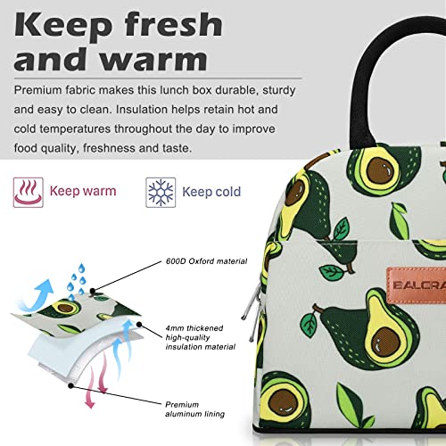 BALORAY Lunch Bag for Women Men Insulated Lunch Box for Adult Reusable Lunch Tote Bag for Work, Picnic or Travel - Image 2