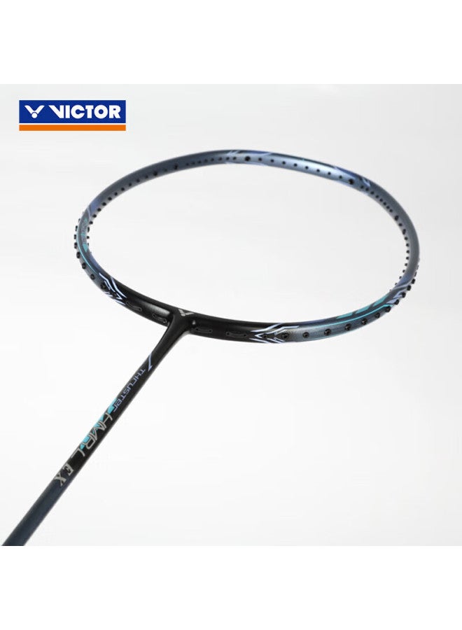 Victor راكت بادل فيكتور، راكت مفرد من الكربون الكامل فيكتوري هامر Tk-hmrl إكس حديدي أزرق-رمادي 5u، مشدود مسبقًا 26 رطل، مع شريط قبضة - Image 4