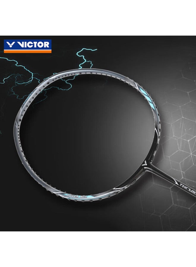 Victor راكت بادل فيكتور، راكت مفرد من الكربون الكامل فيكتوري هامر Tk-hmrl إكس حديدي أزرق-رمادي 5u، مشدود مسبقًا 26 رطل، مع شريط قبضة - Image 1