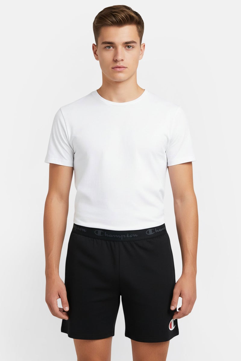 Champion Men Sportswear Fit Brand Logo Outdoor Shorts, Black - Image 1