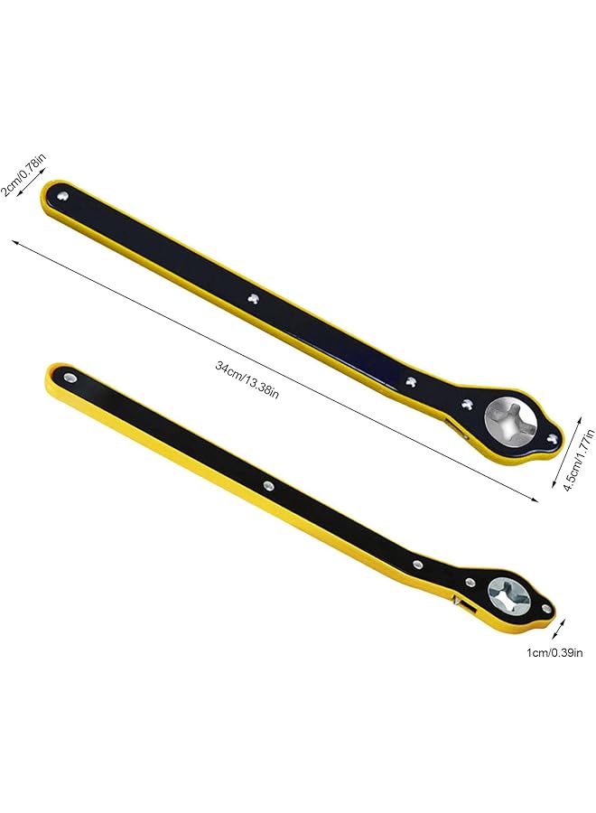 Jack Ratchet Wrench, Forward And Reverse 360 Head Ratchet Wrench - Handle Scissor Jack, Garage Tire Wheel Lug Wrench For Motorcycle, Car And Vehicles - Image 4