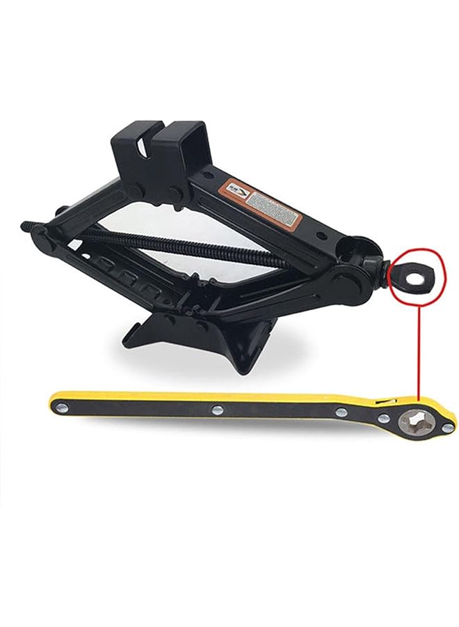 Jack Ratchet Wrench, Forward And Reverse 360 Head Ratchet Wrench - Handle Scissor Jack, Garage Tire Wheel Lug Wrench For Motorcycle, Car And Vehicles - Image 2