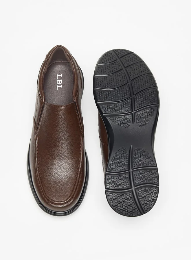 ال بي ال من شو اكسبرس Men's Solid Slip-On Loafers