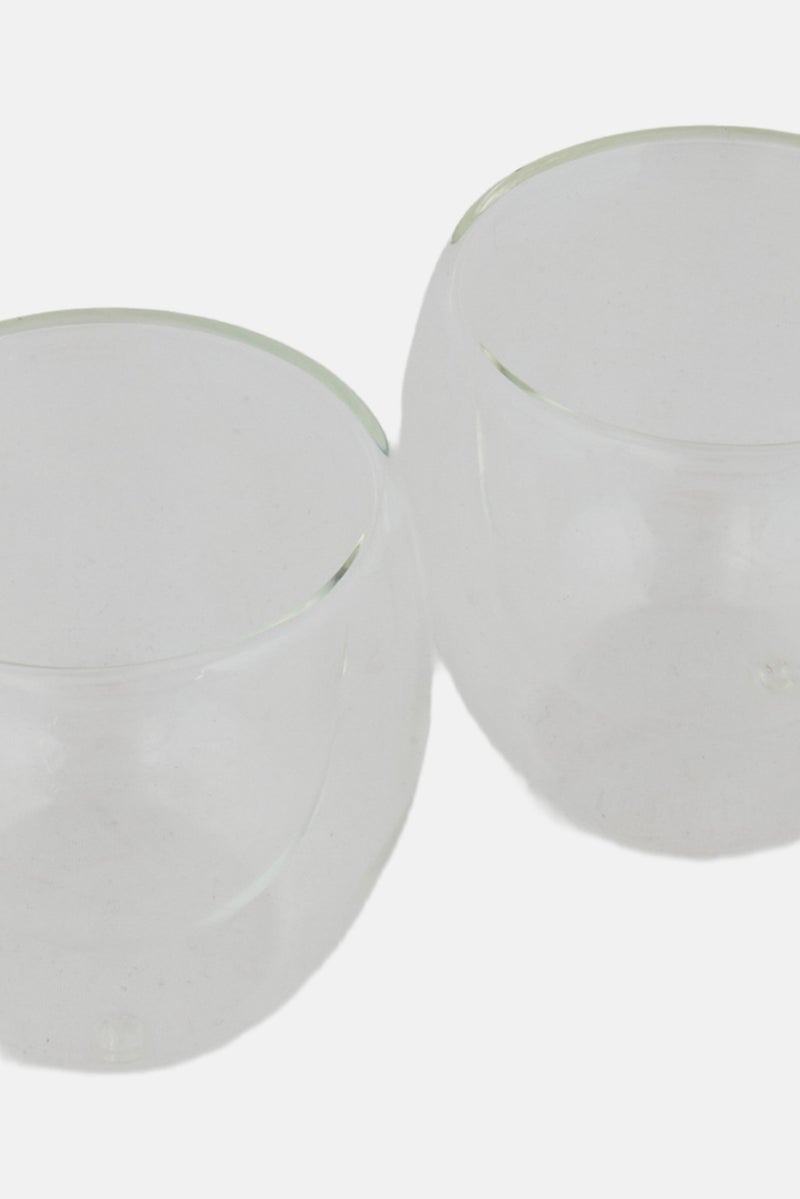 Bombay 2Pcs Thermguard Double Wall Insulated Espresso Shot Mug 125ml, Transparent - Image 4