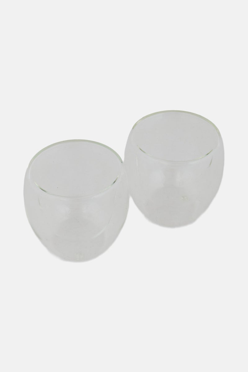 Bombay 2Pcs Thermguard Double Wall Insulated Espresso Shot Mug 125ml, Transparent - Image 3