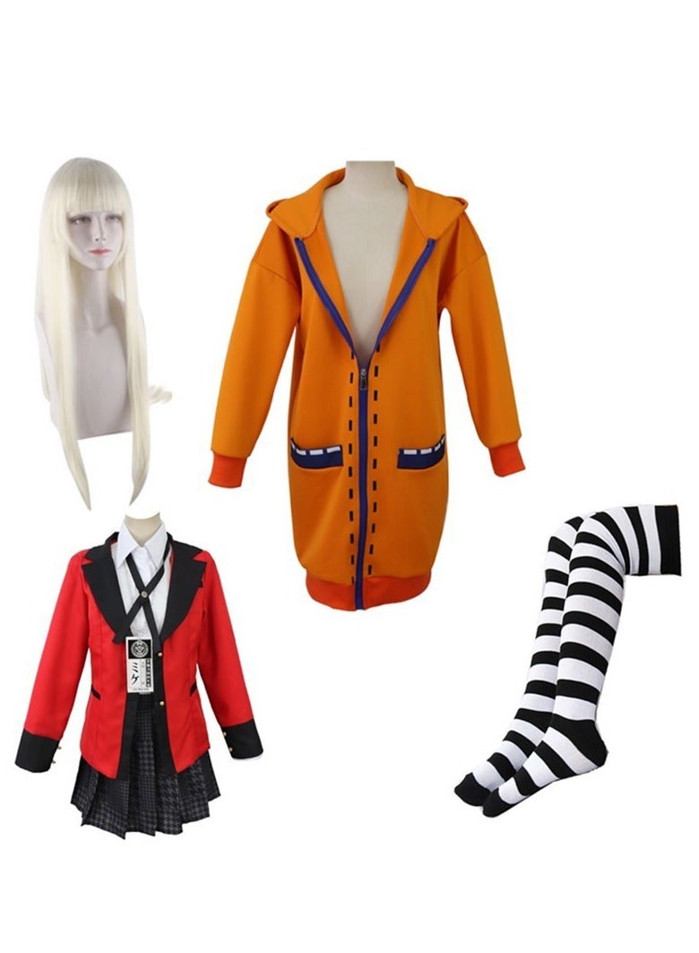Huang Quanzuki Runa Luna cosplay anime costume jacket complete set with wig hair net stage dress up costume - Image 1