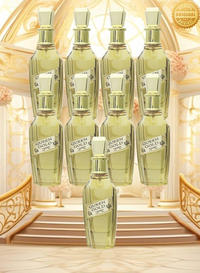 Queen 9 Pieces Queen Gold Perfume EDP 100ML - Image 1