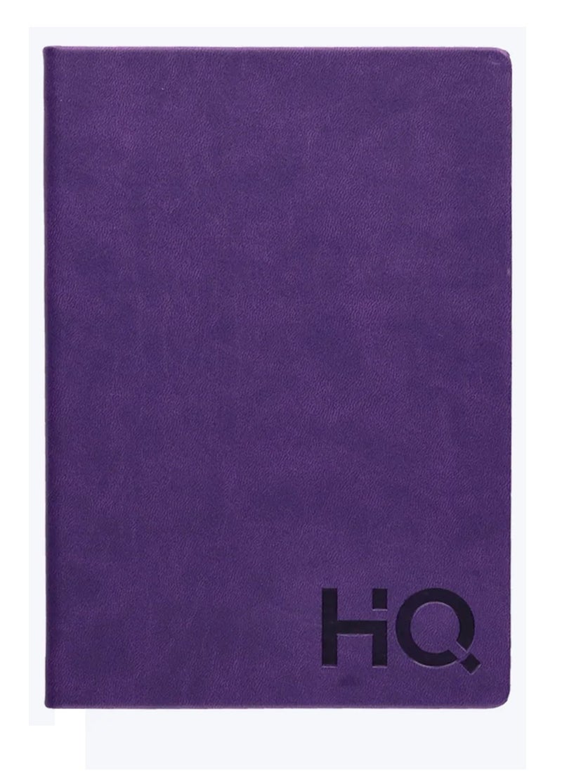 HQ - A4 Size Casebound Notebook With 160 Sheets Purple - Image 1