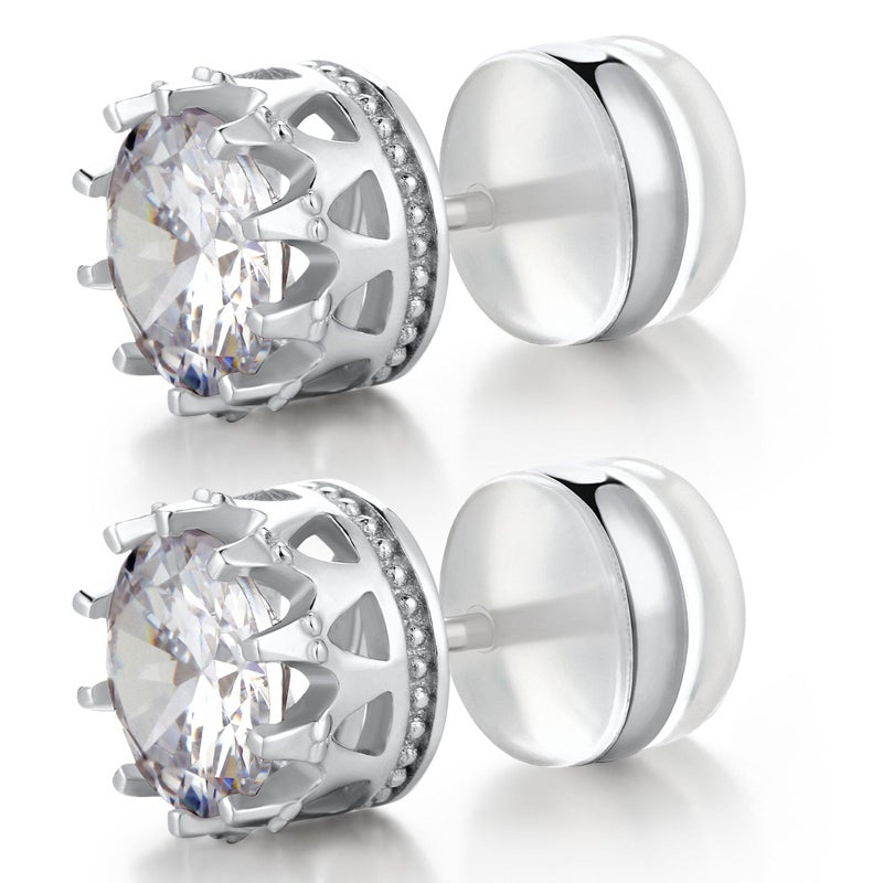 Formulen Silicone Earring Backs, 18K Gold Plated, Secure Locking for Heavy Earrings, Hypoallergenic Clear White - Image 4