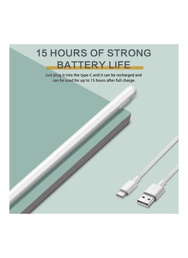 JT11 Stylus Pen Active Capacitive Pencil Compatible with IOS/Android/Windows Mobile Touch Screen Device White  - Image 4