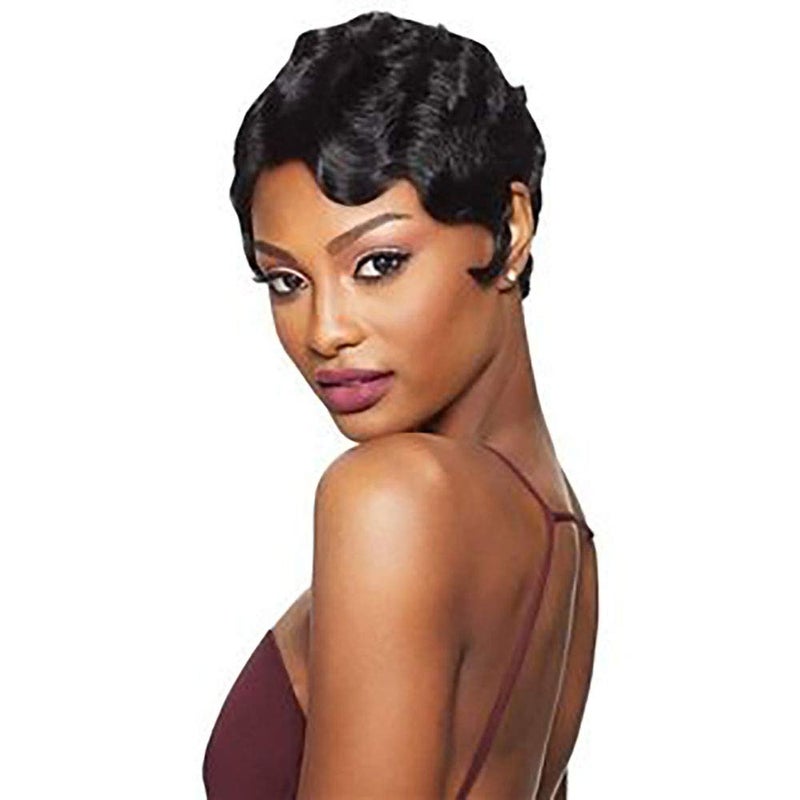 Short Pixie Curly Wigs for Black Women Brazilian Human Hair Pixie Cut Wigs for Daily UseColor 2