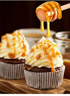 Lavish Mini Wooden 1Pcs Honey Spoon 10CM , Stirrers and Collecting Dispensing Drizzling Jam  - Image 3