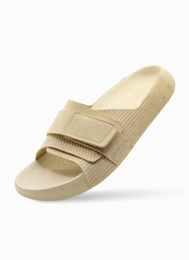 دوا زو لو AQ Strap Knit Slide WOMAN Sand