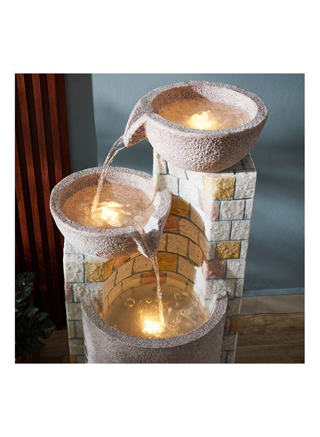 Large Outdoor Garden LED Water Fountain 95 x 41 x 49cm