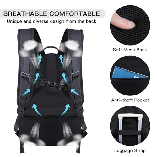 ANTERK Extra Large Backpack Travel Laptop Backpack Sturdy TSA Water Resistant 173 Inch Carry on Backpacks Anti Theft Business Computer Backpacks Gifts for Men Women Red - Image 3