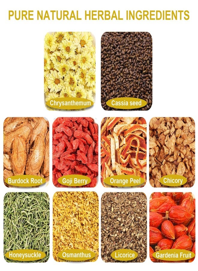 TEARELAE - Chrysanthemum Cassia Seed Tea - 4g x 40 Count - Burdock Root, Goji Berry, Honeysuckle, Osmanthus - Combination Herbal Tea Bag - Image 2