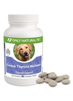 Canine Thyroid Wellness Supplment For Dogs  90 Chewable Tablets