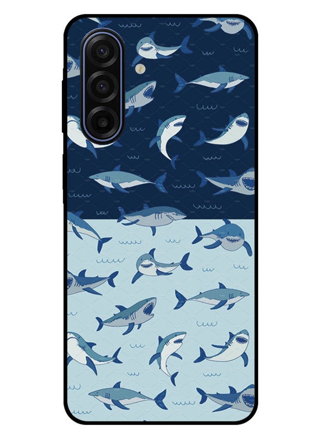 الصيد العين غطاء حماية مطبوع لهاتف سامسونج جالاكسي A17 4G - أسماك القرش - Image 1