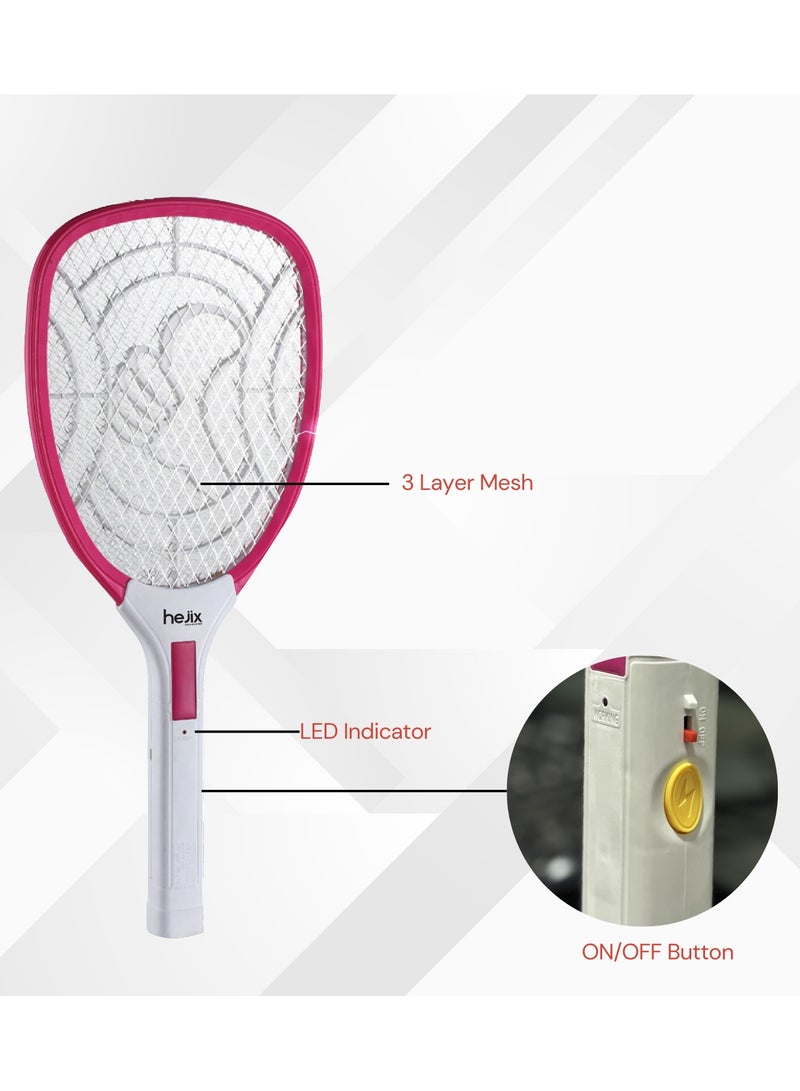 HEJIX Electric Insect Swatter – Usb Rechargeable Fly Swatter With High Power Battery And 2500V Power – Portable Bug Zapper Racket For Mosquitoes, Flies, And Insects - Image 3