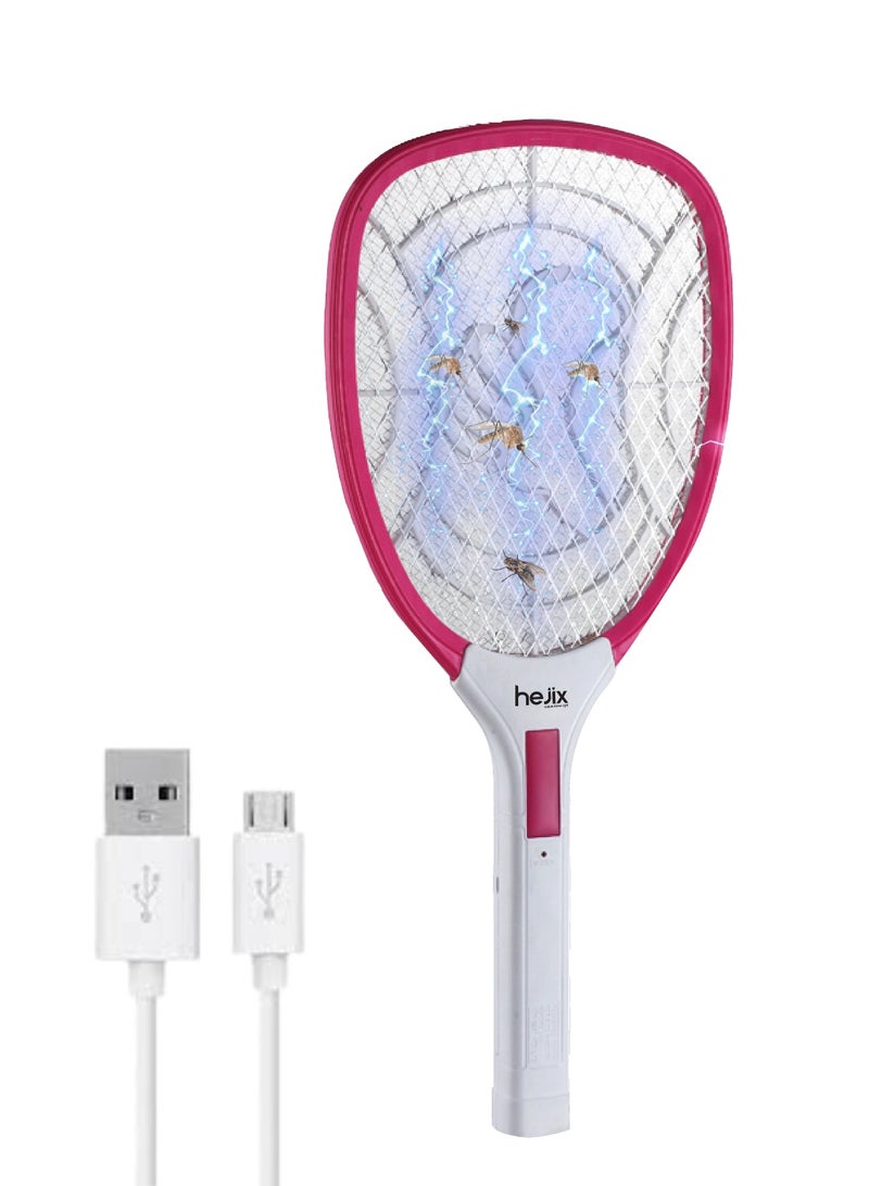 HEJIX Electric Insect Swatter – Usb Rechargeable Fly Swatter With High Power Battery And 2500V Power – Portable Bug Zapper Racket For Mosquitoes, Flies, And Insects - Image 1